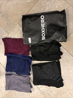 BoxHero Men’s Briefs - Multi-Color Pack (Burgundy, Navy, Gray, Black) XL